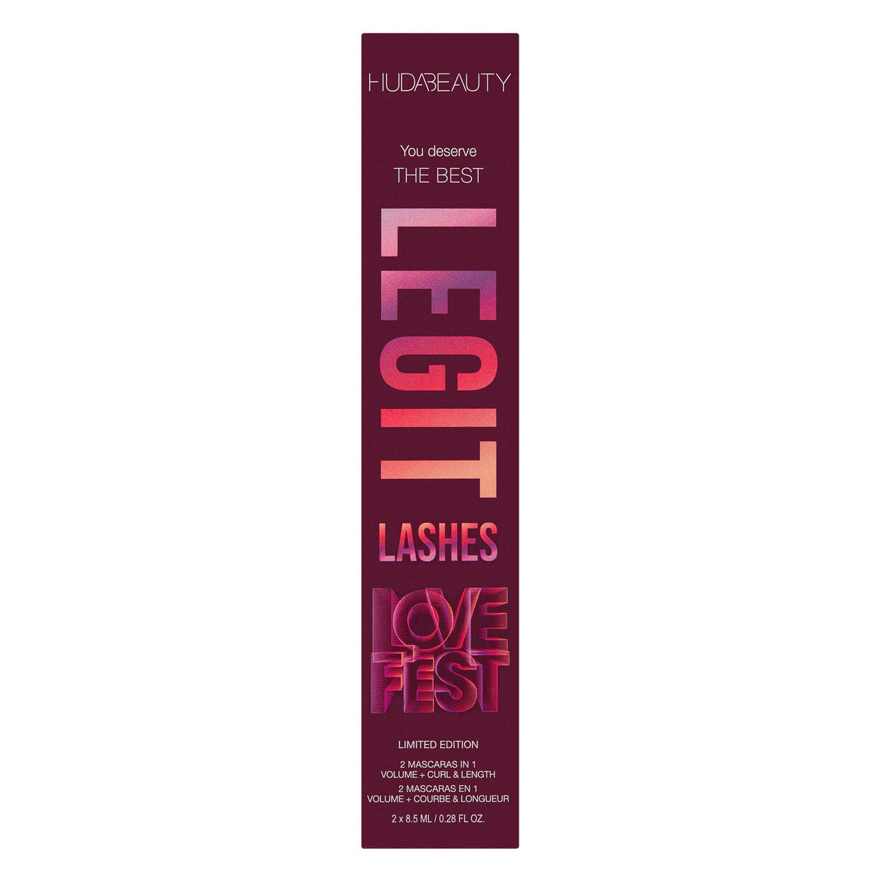 Huda Beauty Lovefest Legit Lashes 2-in-1 Mascara