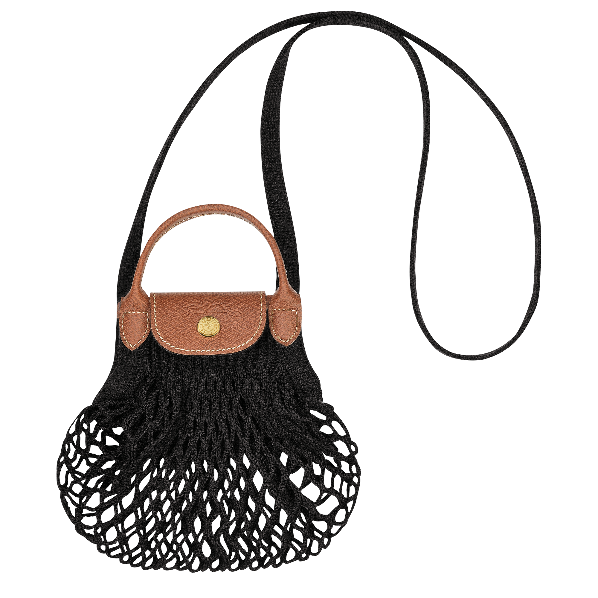 Le Pliage Filet XS Mesh Bag Black - Canvas