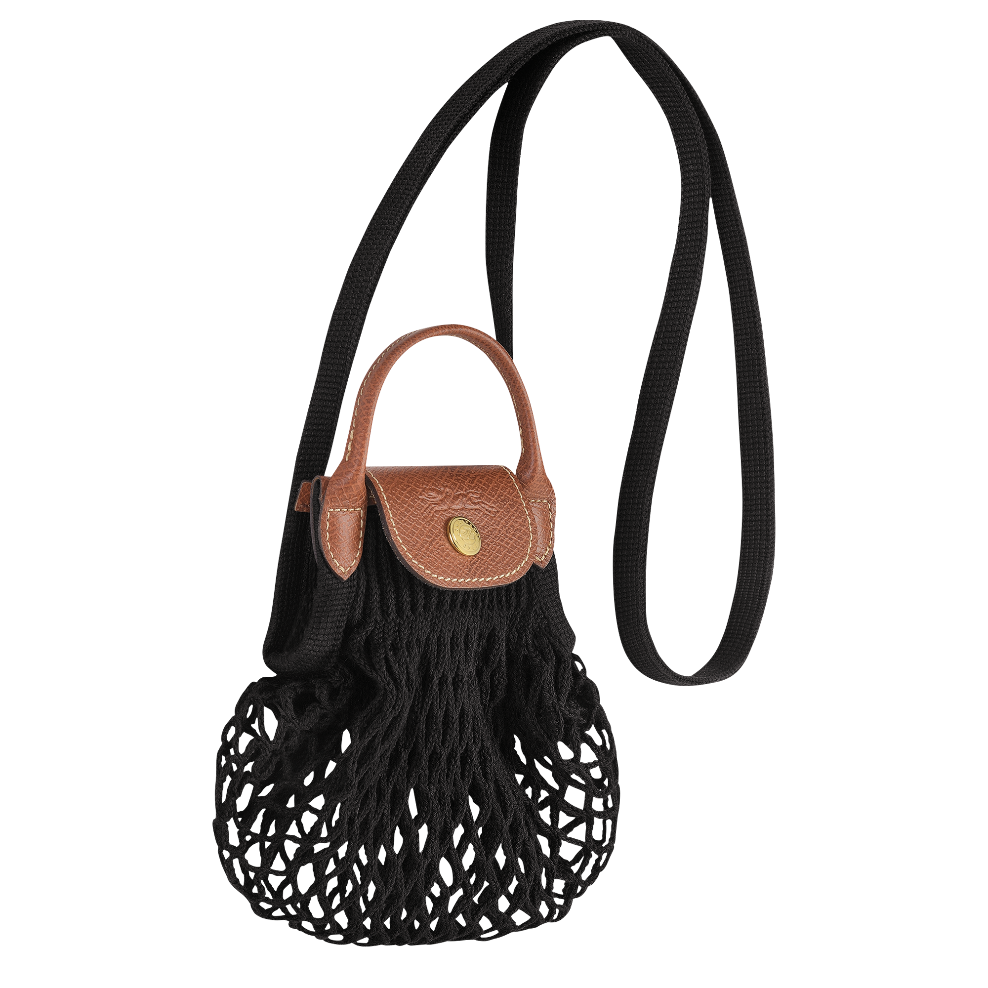 Le Pliage Filet XS Mesh Bag Black - Canvas