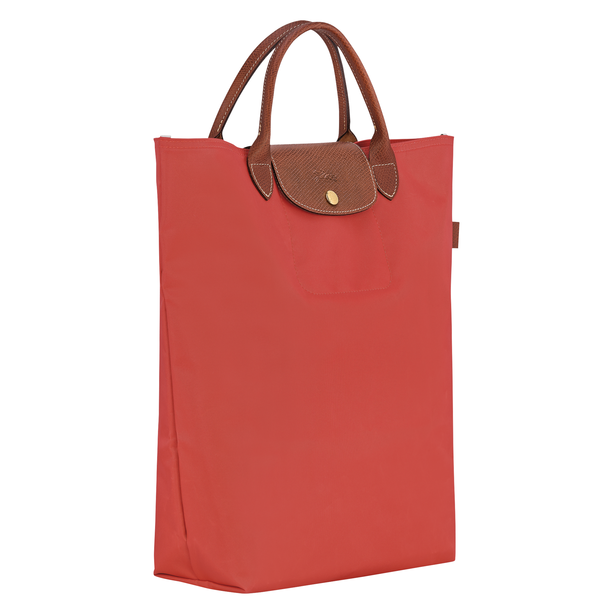 Le Pliage Original M Tote Bag Tomato - Canvas