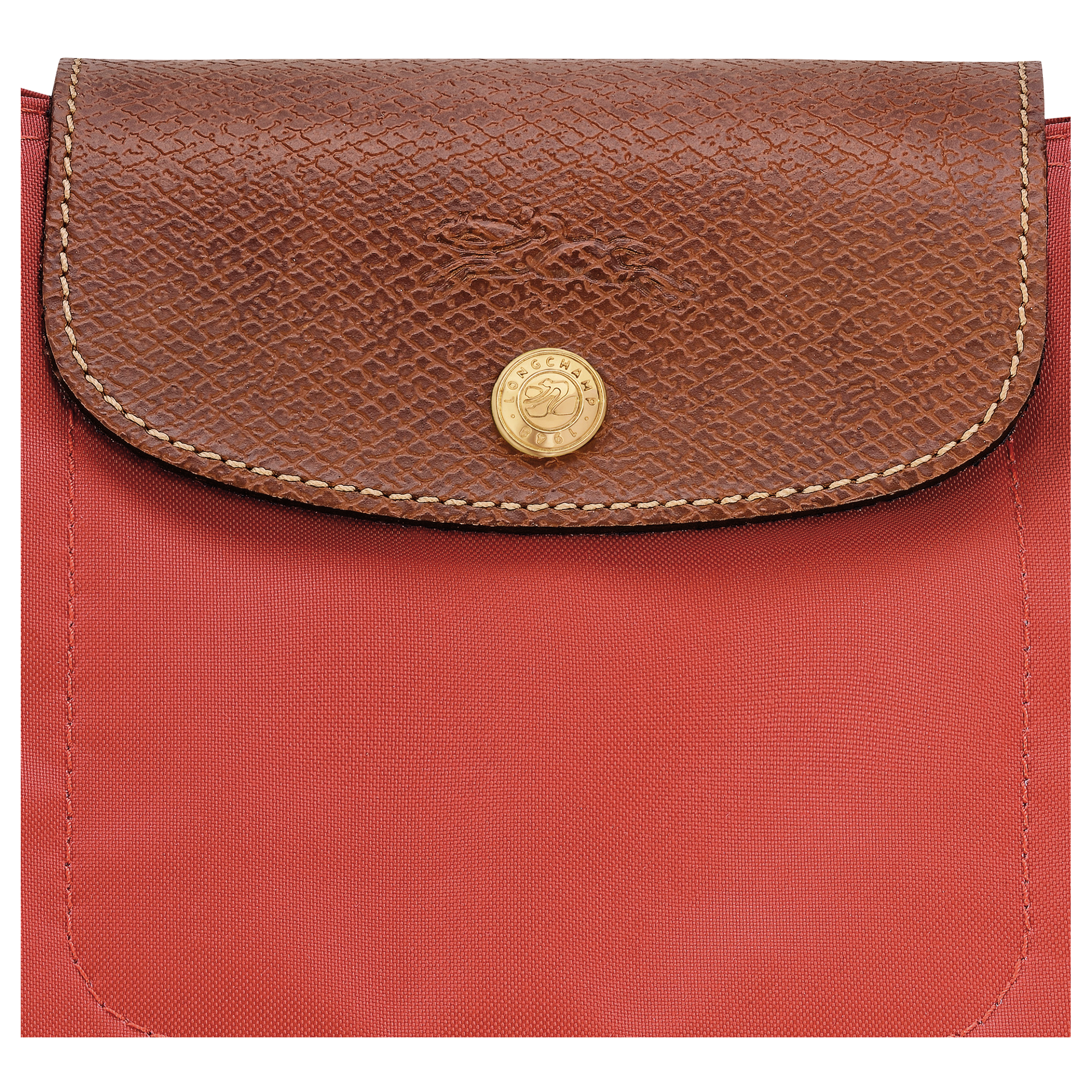 Le Pliage Original M Tote Bag Tomato - Canvas