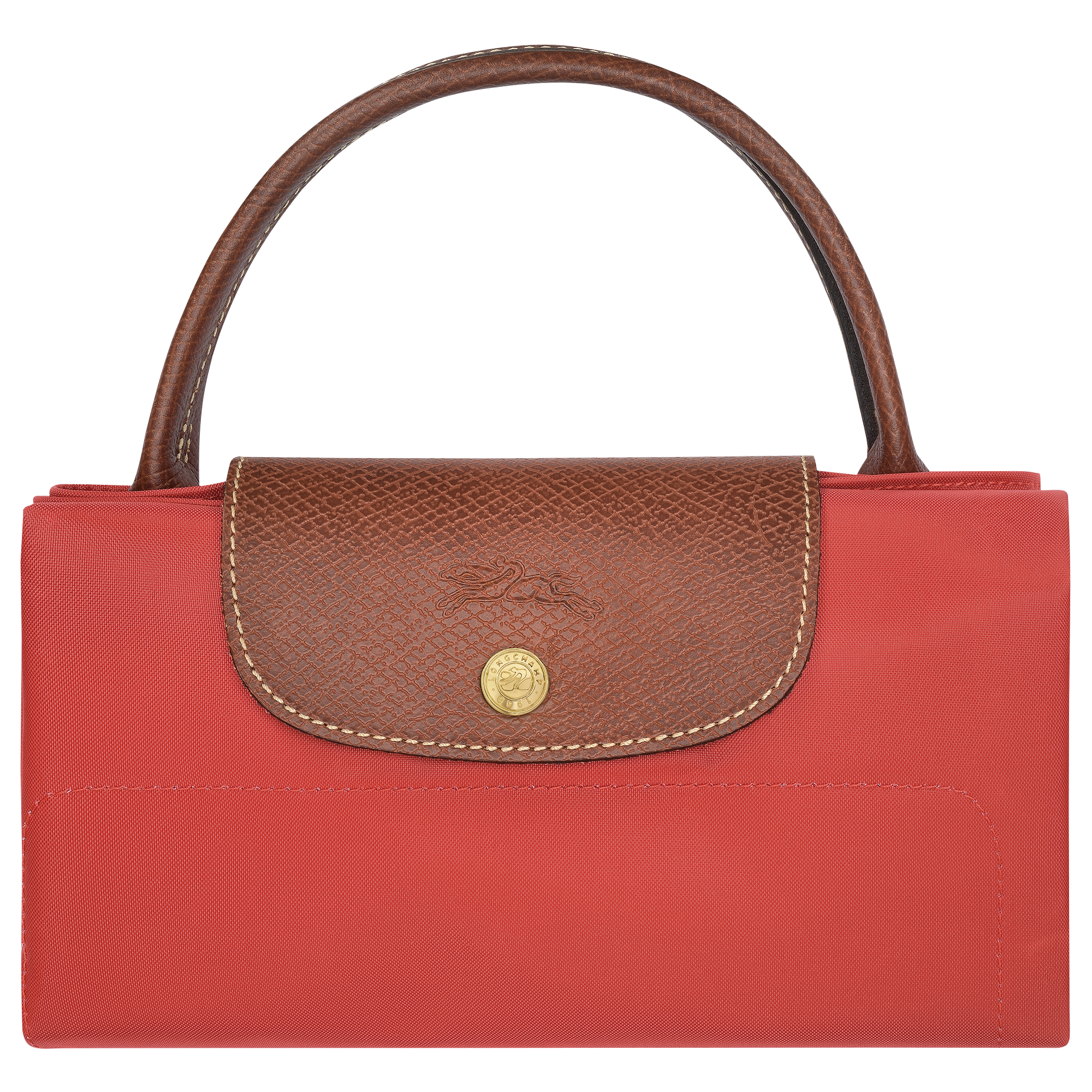 Le Pliage Original M Tote Bag Tomato - Canvas