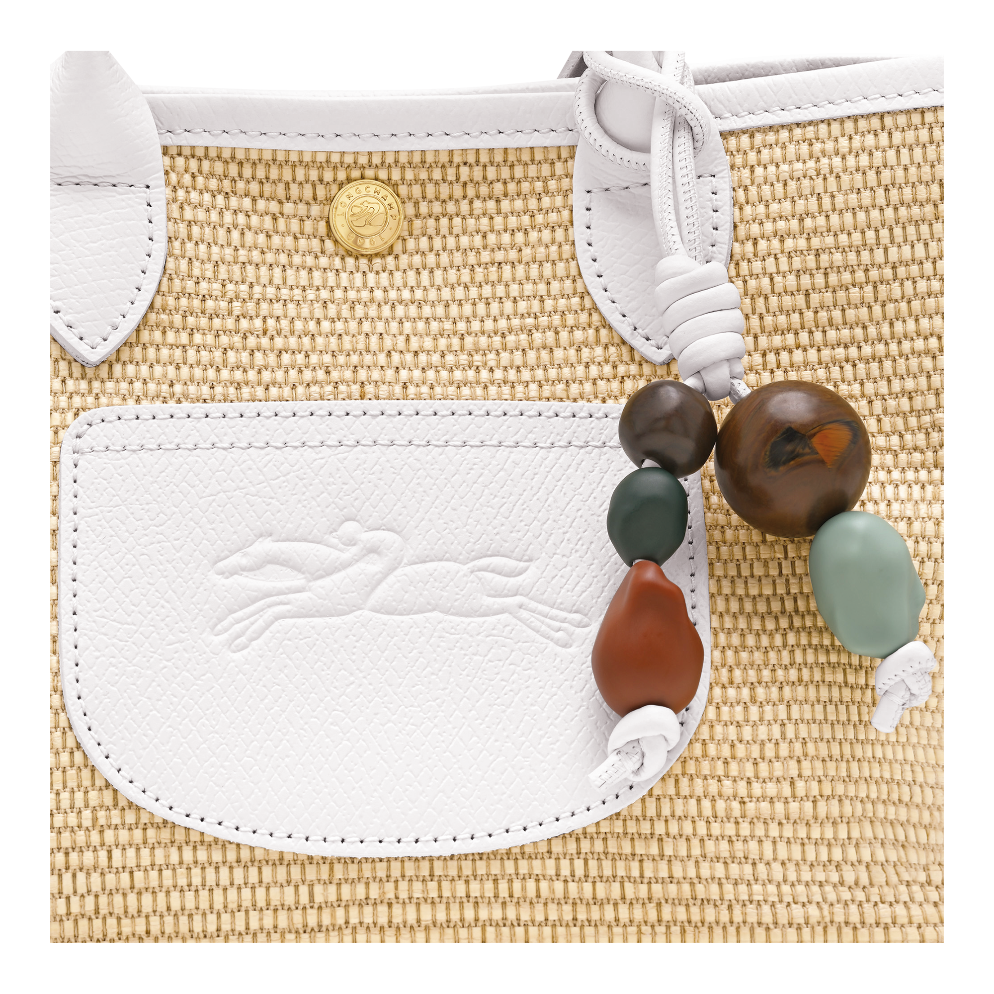 Le Pliage Collection XS Basket Bag White - Canvas