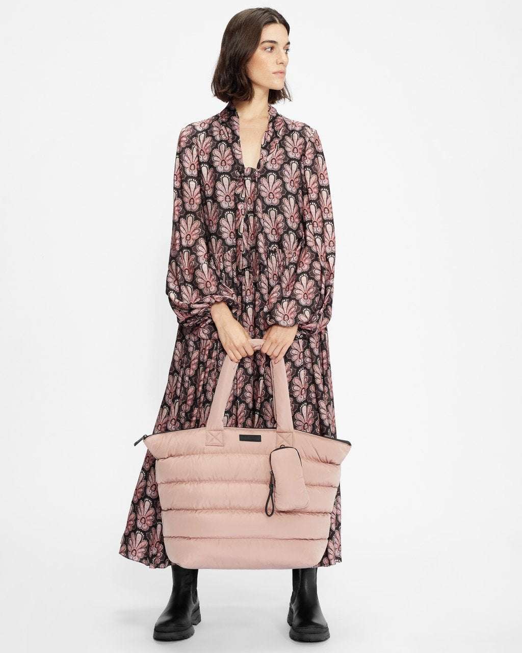 QUINSIN Oversized Puffer Nylon Tote-Tote Bags-Ted Baker