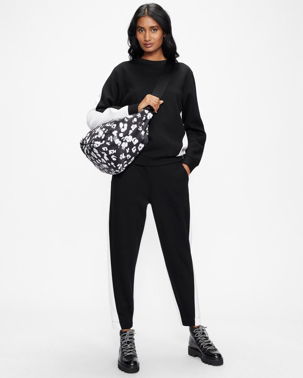 SHAUNI Nocturnal Animal Nylon Slouchy Hobo Bag-Tote Bags-Ted Baker