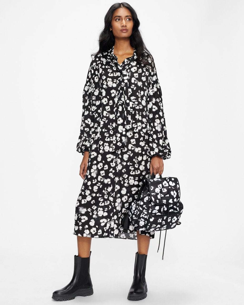SHEFA Nocturnal Animal Nylon Backpack-Tote Bags-Ted Baker