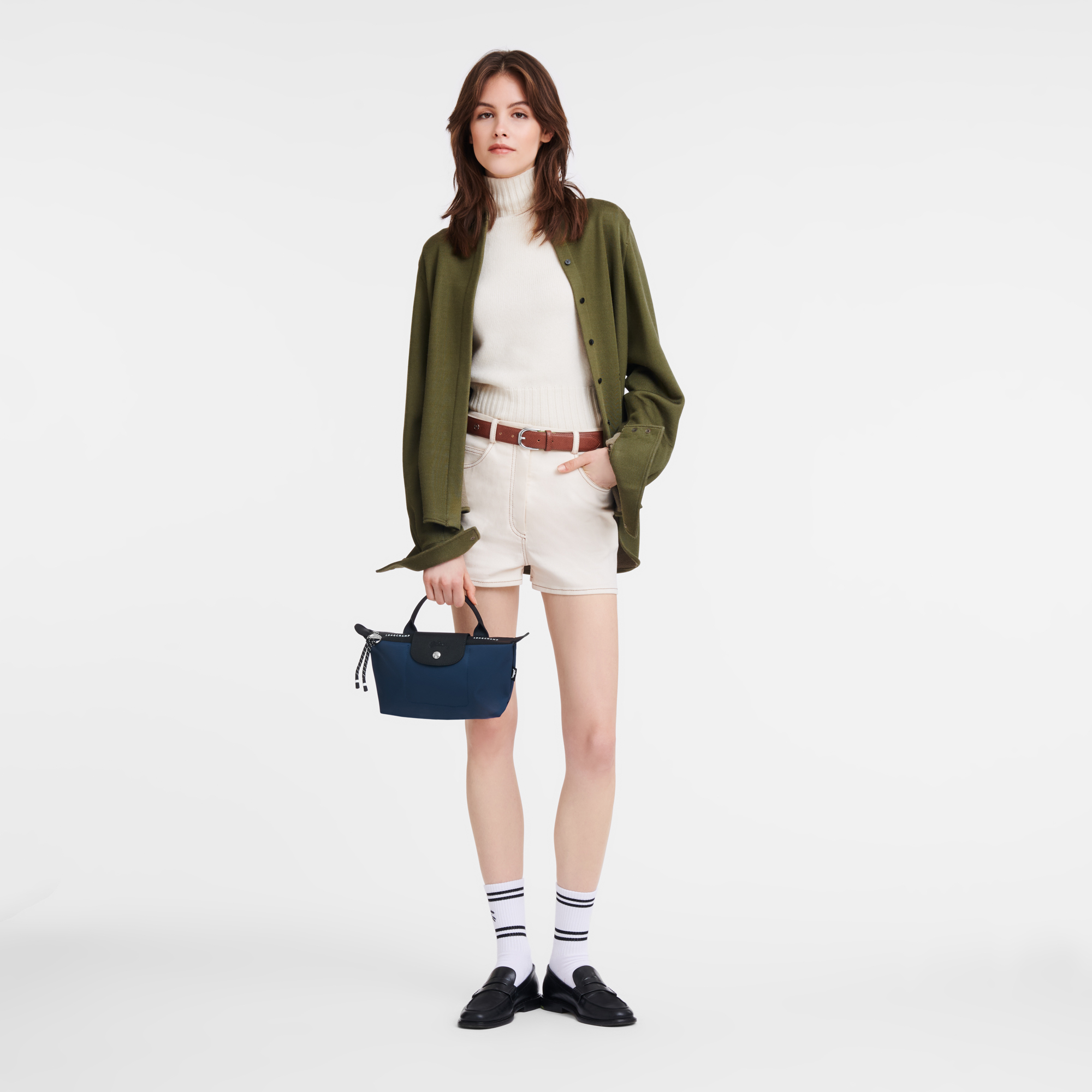 Le Pliage Energy Pouch Navy - Recycled Canvas