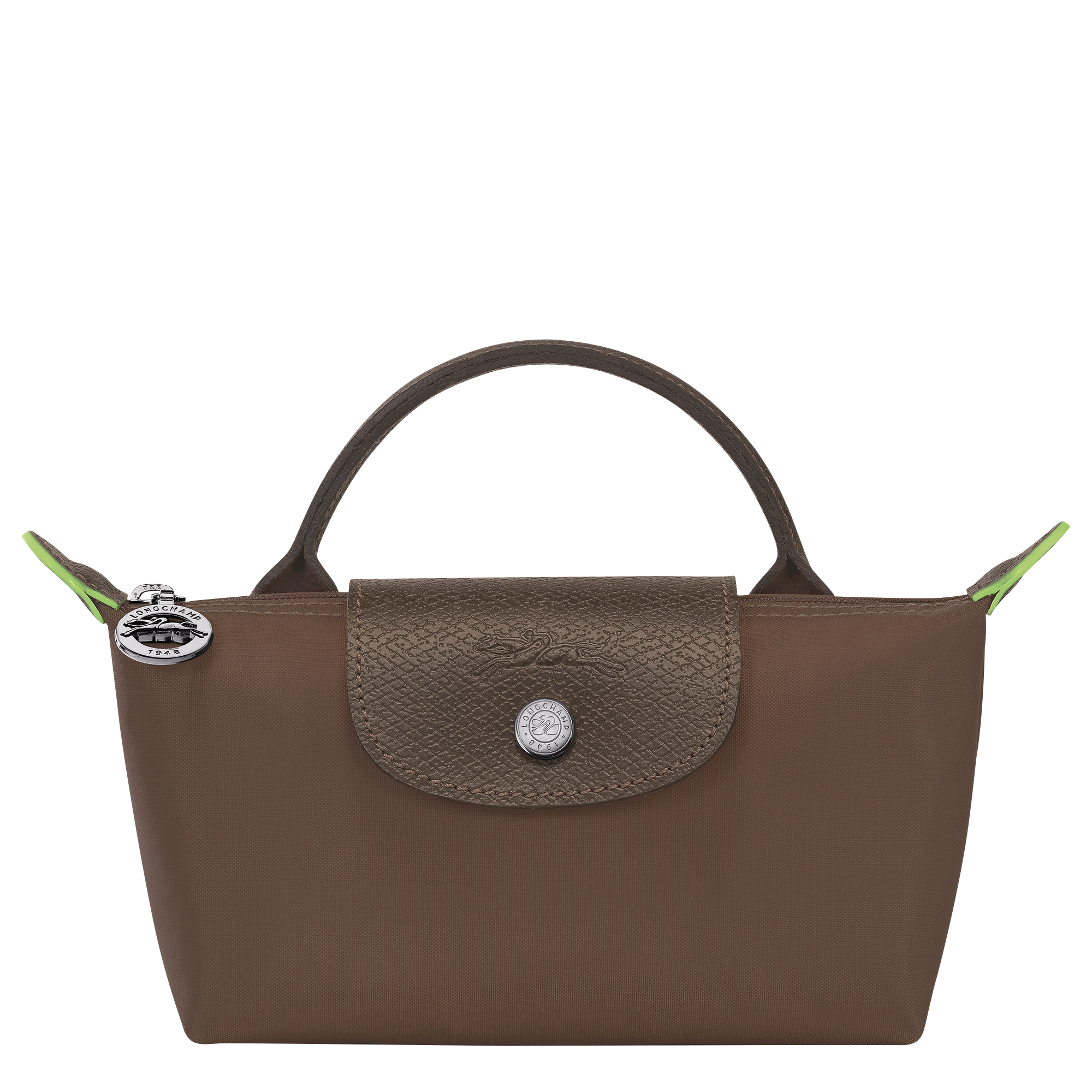 Le Pliage Green Pouch With Handle Terra - Recycled Canvas