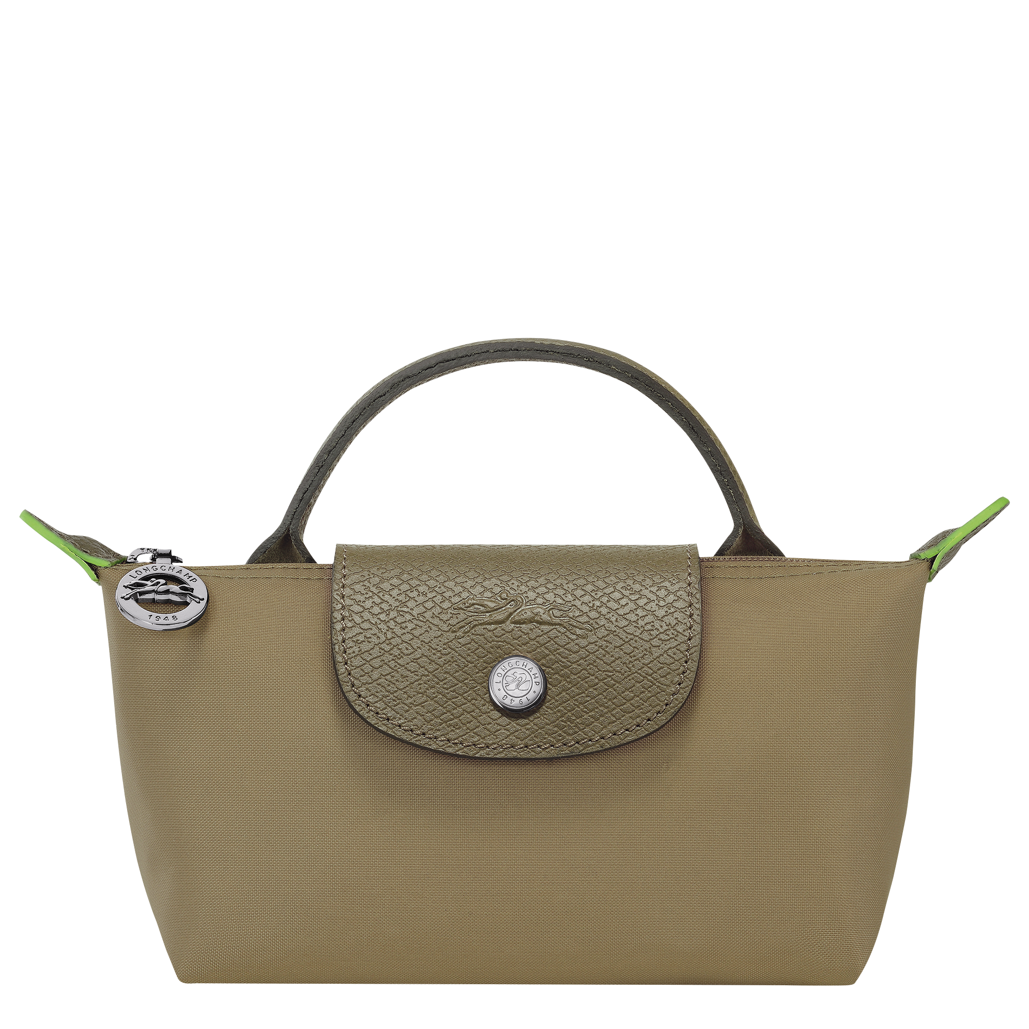 Le Pliage Green Pouch With Handle Artichoke - Recycled Canvas