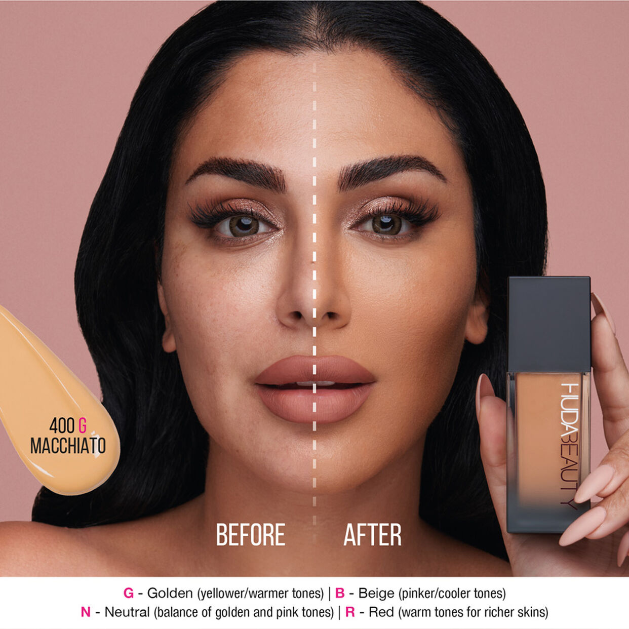 Huda Beauty FauxFilter Luminous Matte Foundation Macchiato 400G 35ML