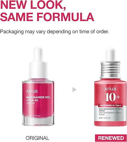 Brighten skin & fade dark spots with ANUA Niacinamide 10% + TXA 4% Serum. Hydrating Korean Glass Skin formula with Ceramide & Hyaluronic Acid.