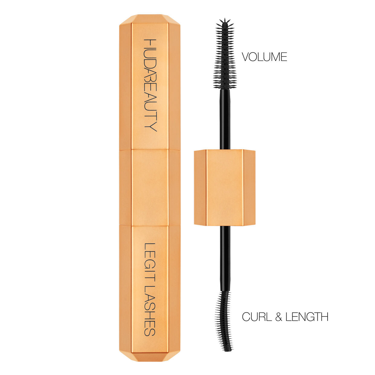 Huda Beauty Empowered Legit Lashes 2 Mascaras In 1 Volume | Curl & Length