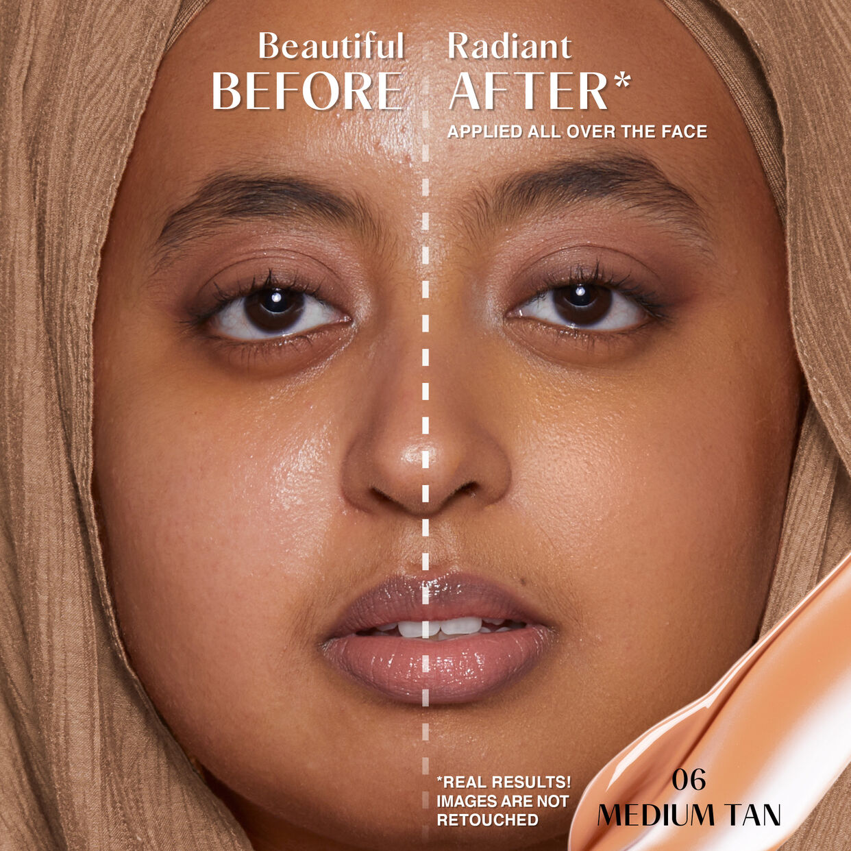 Huda Beauty GloWish Bright Light Hydrating Sheer MEDIUM TAN 06 Concealer