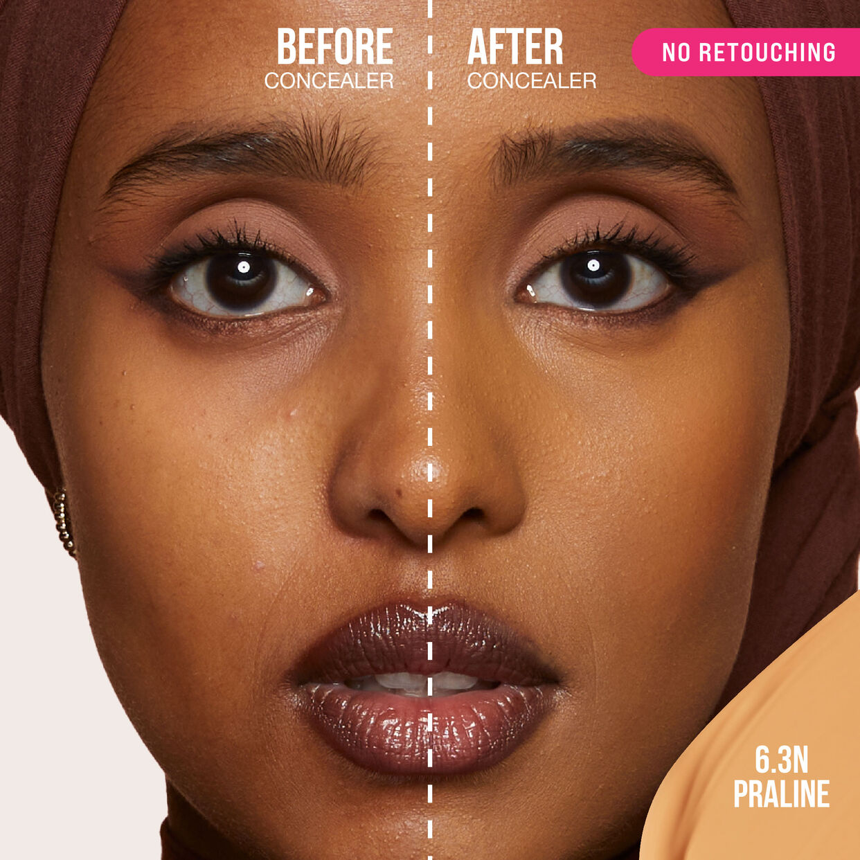 Huda Beauty FauxFilter Luminous Matte Concealer Praline 6.3N 9ML