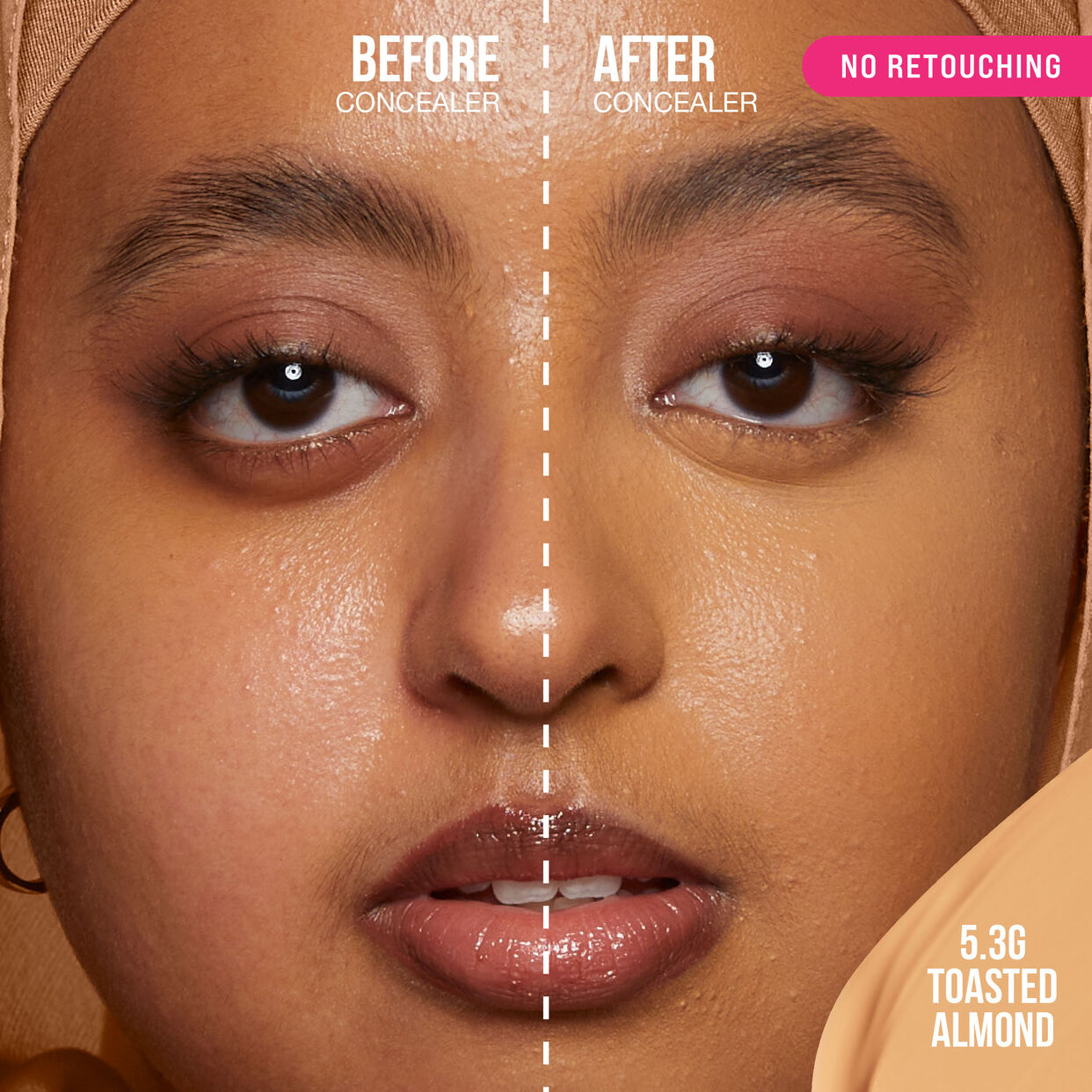 Huda Beauty FauxFilter Luminous Matte Concealer Toasted Almond 5.3G 9ML