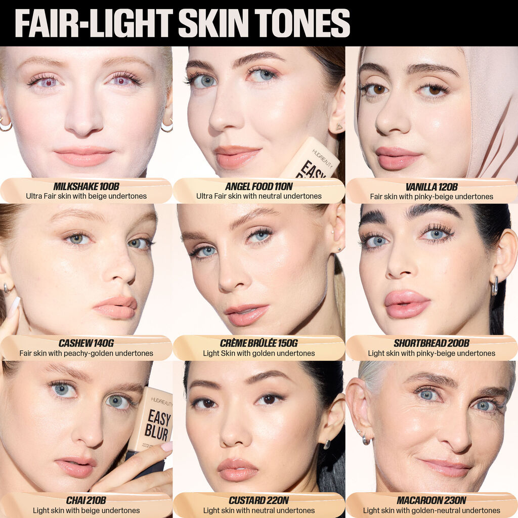 Huda Beauty Airbrush Foundation Niacinamide Cashew 140G 10ML