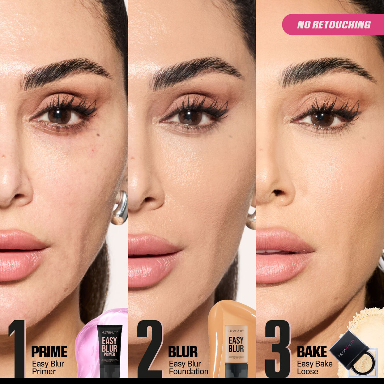 Huda Beauty Easy Blur Silicone-Free Smoothing & Pore-Minimizing Primer 30ML