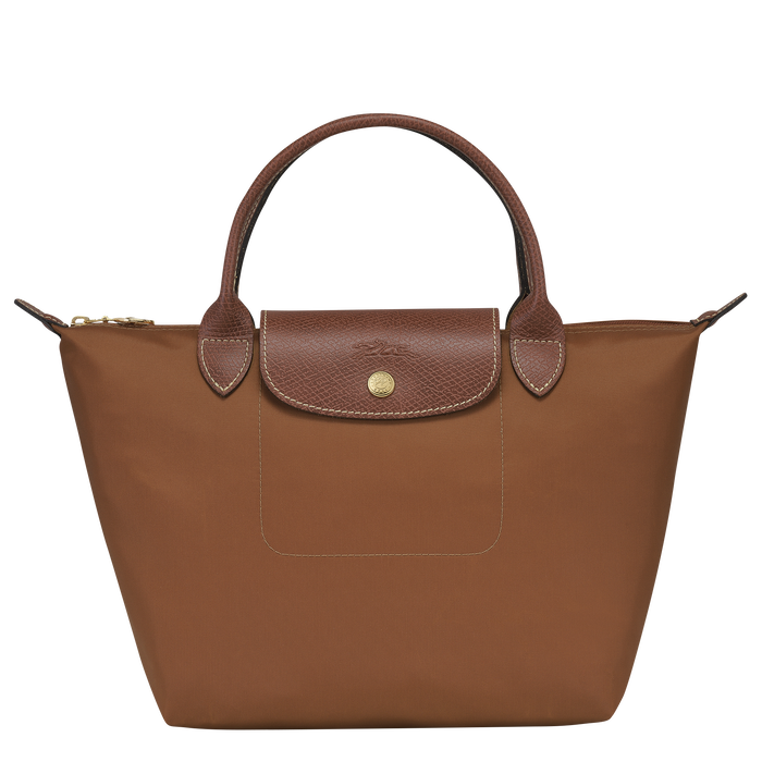 Longchamp Le Pliage Original Top Handle Small Bag Cognac-Top Handle Bag-Longchamp