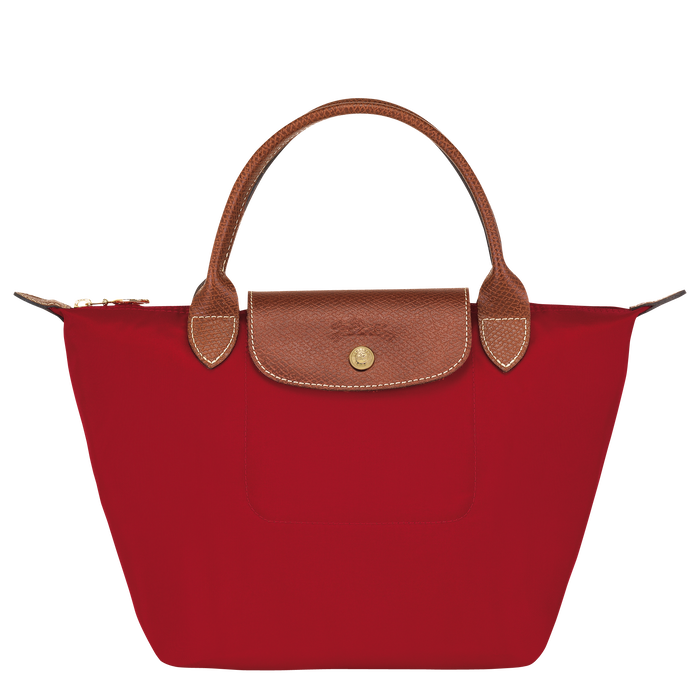 Longchamp Le Pliage Original Top Handle Small Bag Red-Top Handle Bag-Longchamp