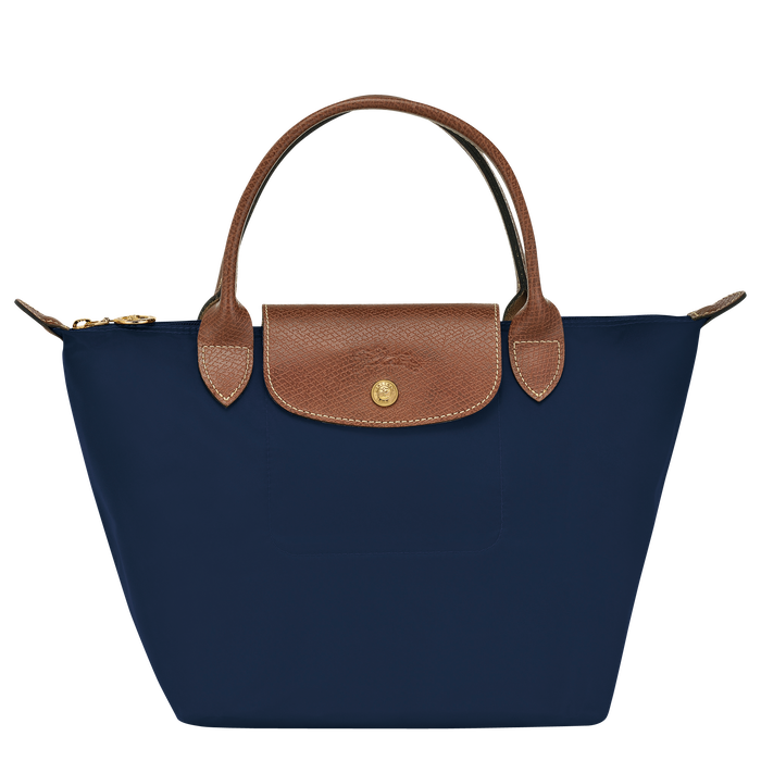 Longchamp Le Pliage Original Top Handle Small Bag Navy-Top Handle Bag-Longchamp
