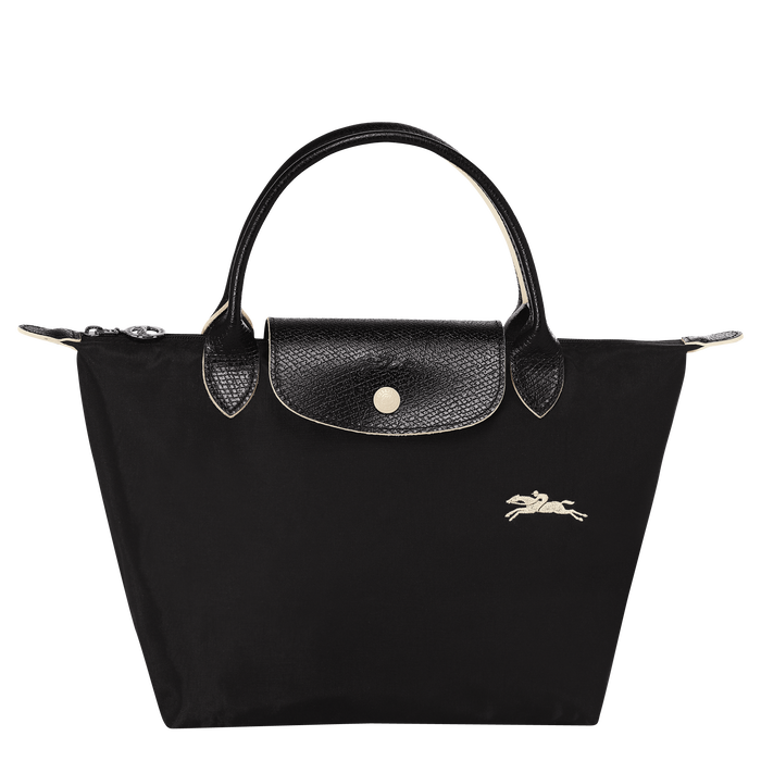 Longchamp Le Pliage Club Top Handle Small Bag Black-Top Handle Bag-Longchamp