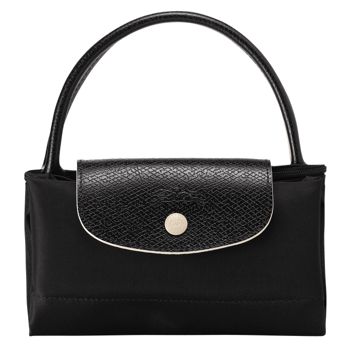 Longchamp Le Pliage Club Top Handle Small Bag Black-Top Handle Bag-Longchamp