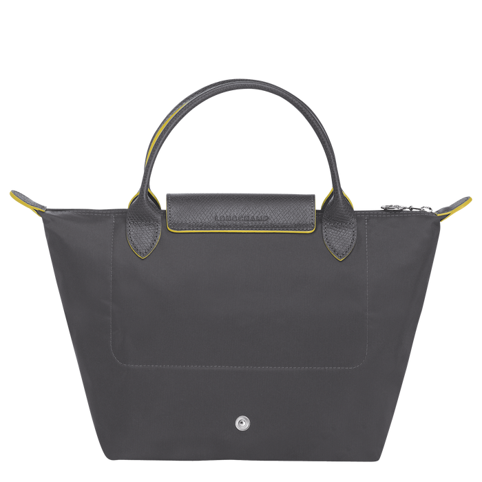 Longchamp Le Pliage Club Top Handle Small Bag Gun metal-Top Handle Bag-Longchamp