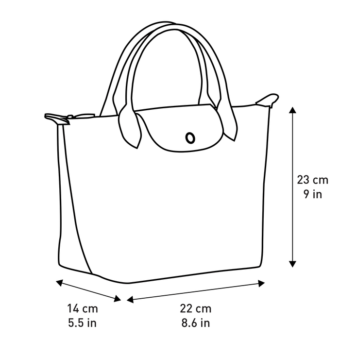 Longchamp Le Pliage Club Top Handle Small Bag Brown-Top Handle Bag-Longchamp