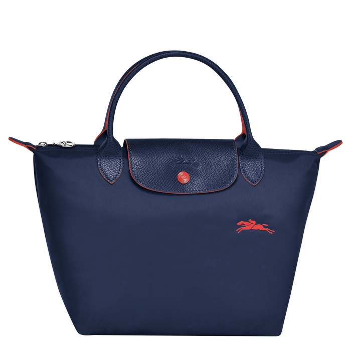 Longchamp Le Pliage Club Top Handle Small Bag Navy-Top Handle Bag-Longchamp