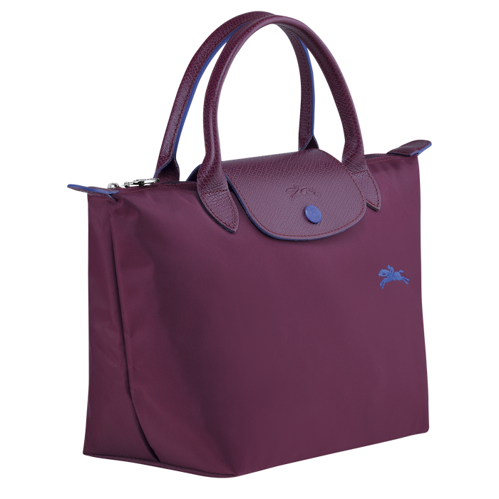 Longchamp Le Pliage Club Top Handle Small Bag Plum-Top Handle Bag-Longchamp