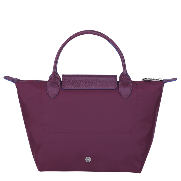 Longchamp Le Pliage Club Top Handle Small Bag Plum-Top Handle Bag-Longchamp