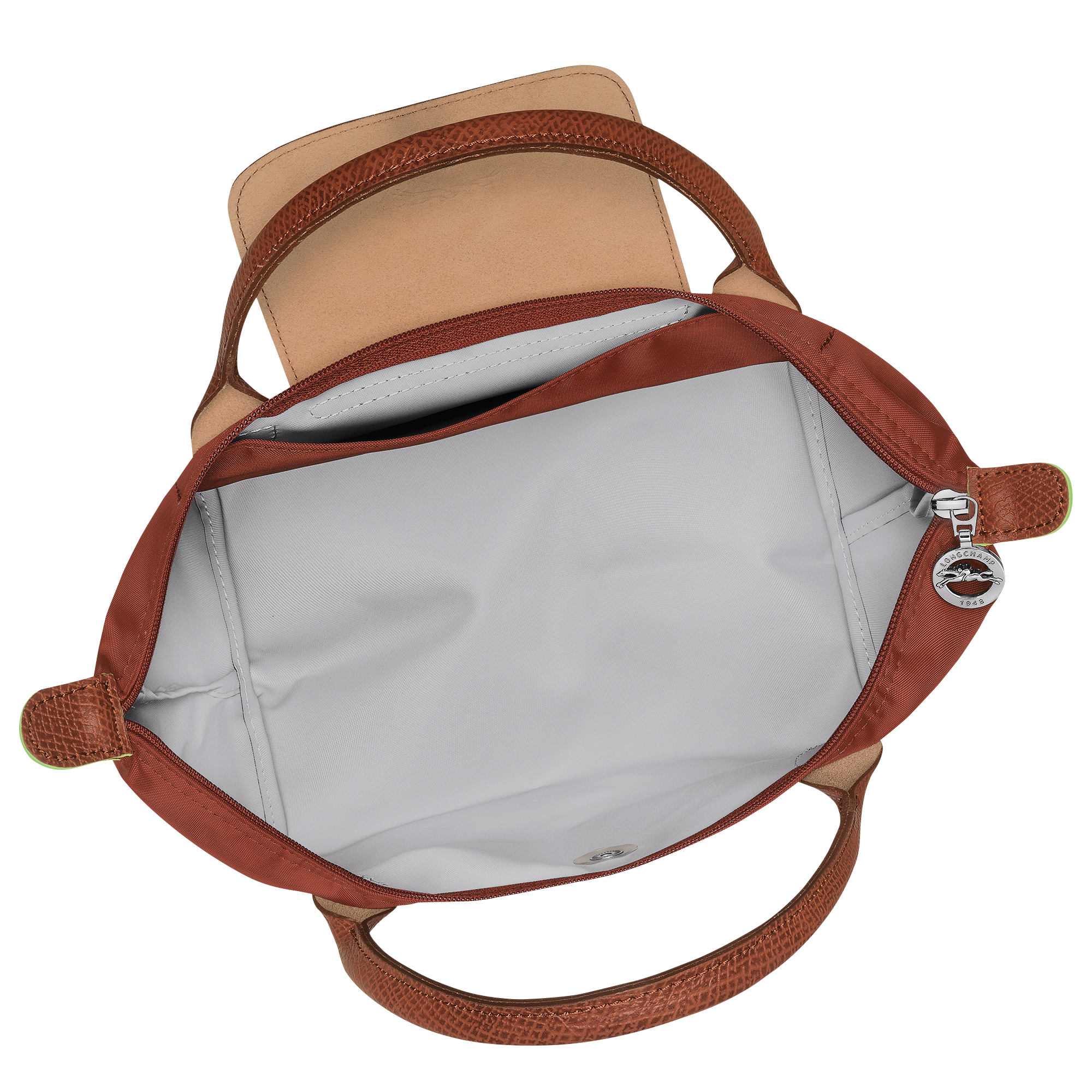 Le Pliage Green S Handbag Chestnut - Recycled Canvas