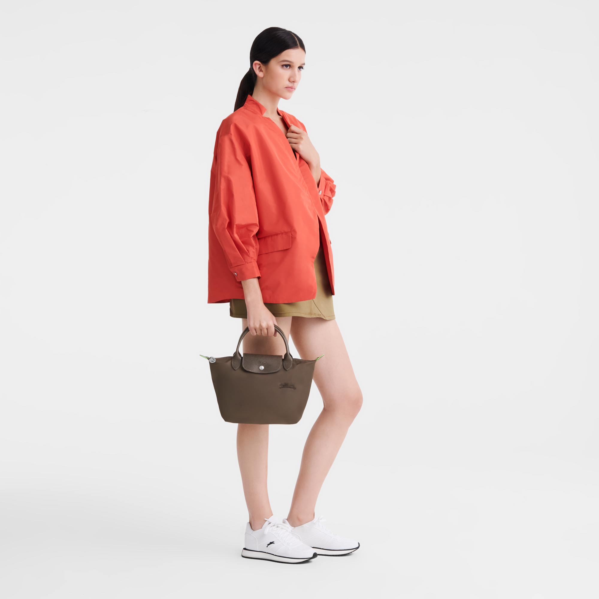 Le Pliage Green S Handbag Terra - Recycled Canvas