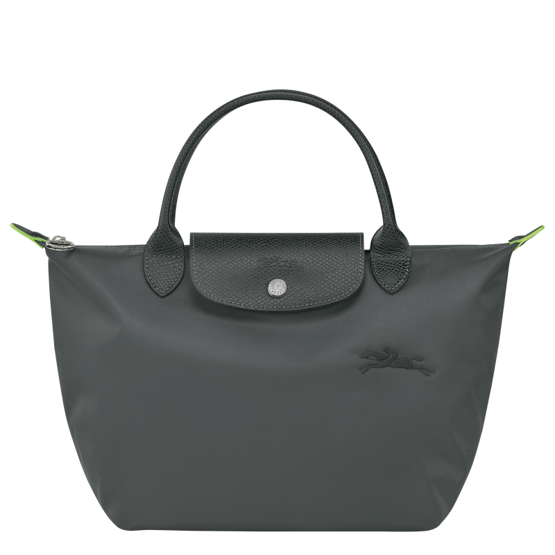 Le Pliage Green S Handbag Graphite  - Recycled Canvas