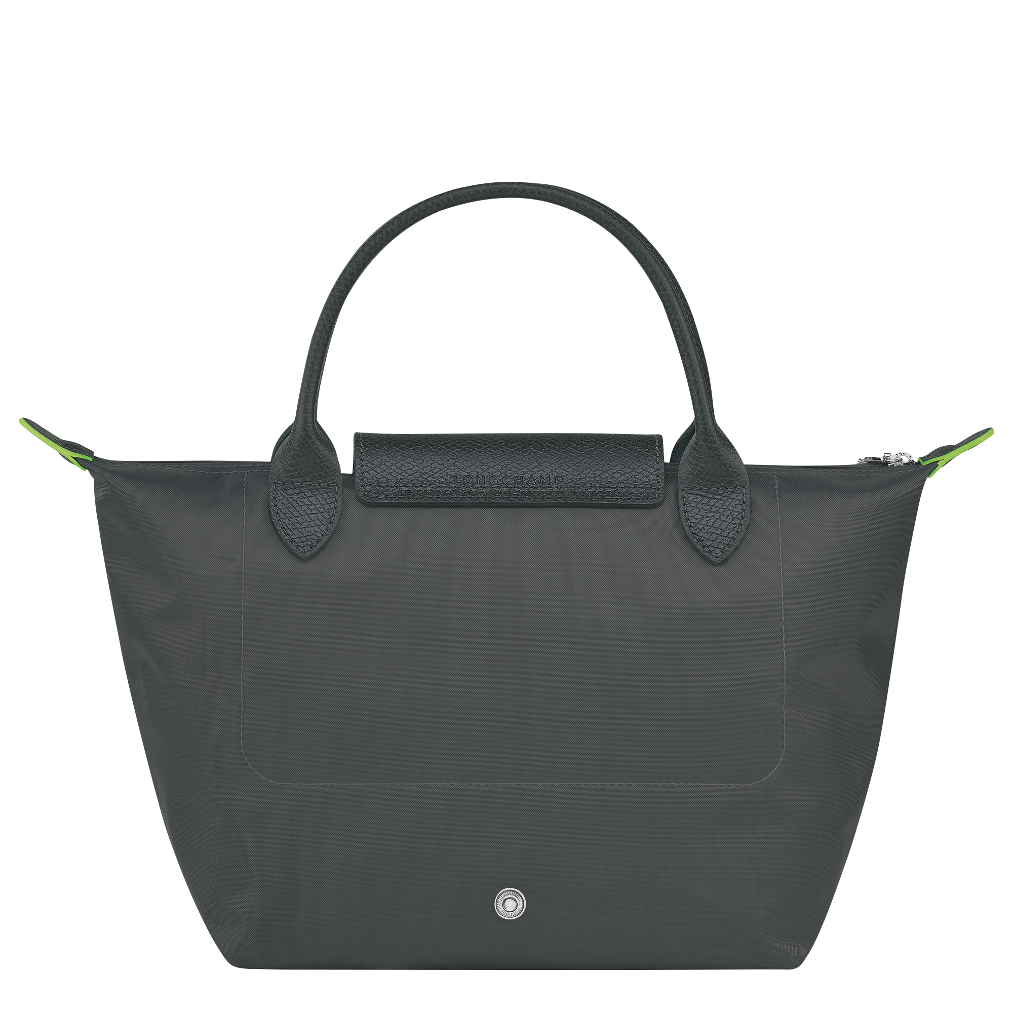 Le Pliage Green S Handbag Graphite  - Recycled Canvas