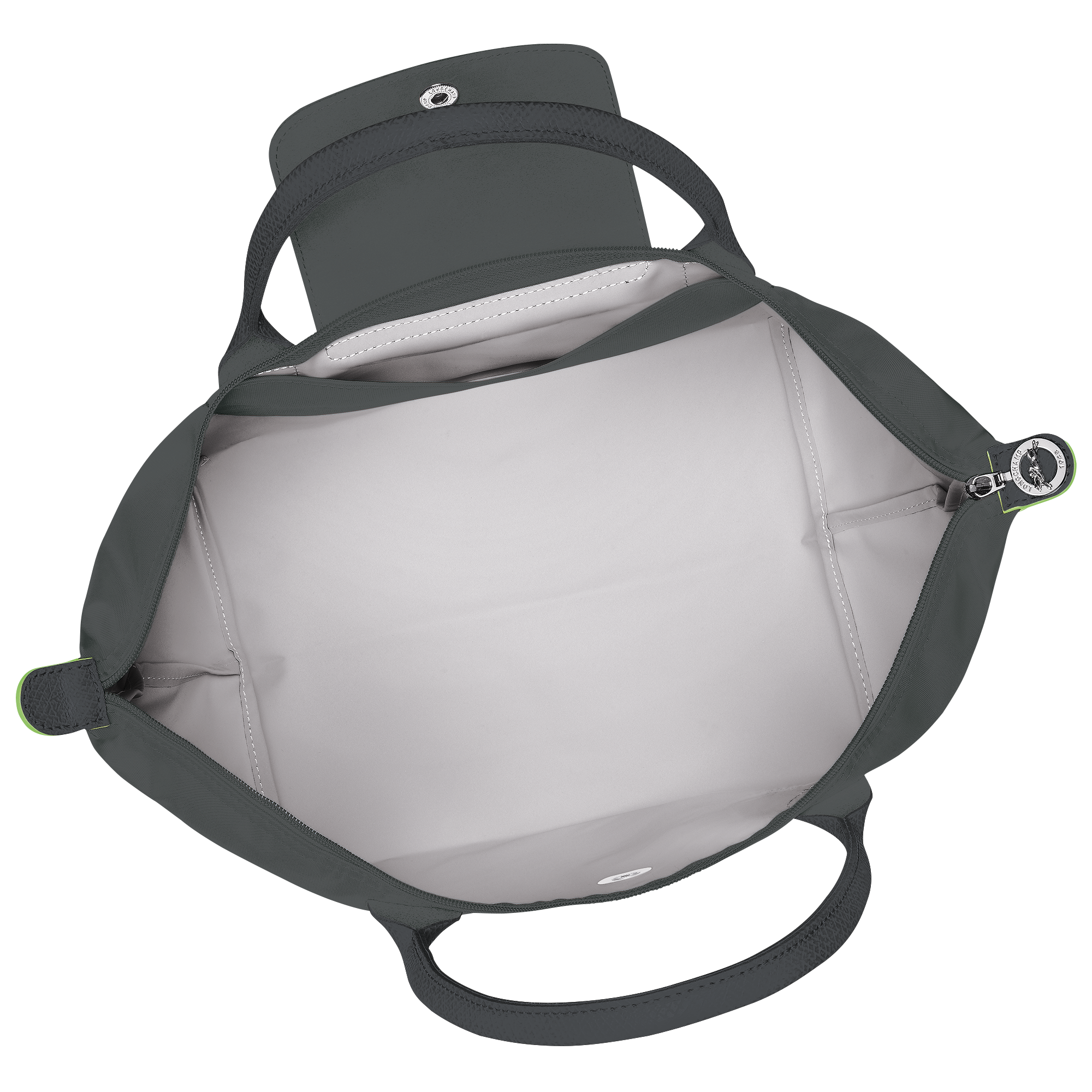 Le Pliage Green S Handbag Graphite  - Recycled Canvas