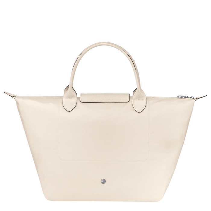 Longchamp Le Pliage Club Medium Top Handle  Bag Chalk-Top Handle Bag-Longchamp