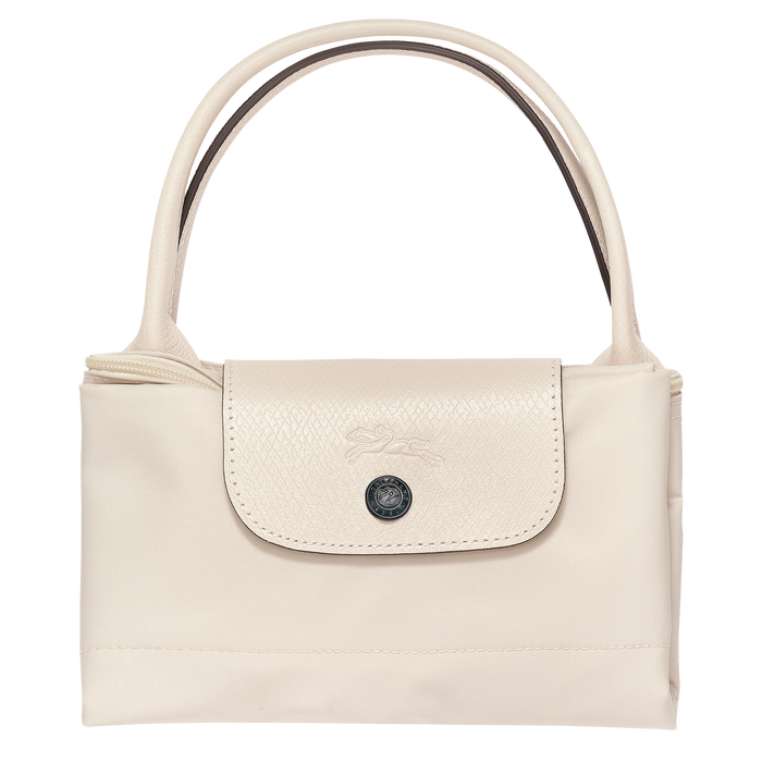 Longchamp Le Pliage Club Medium Top Handle  Bag Chalk-Top Handle Bag-Longchamp