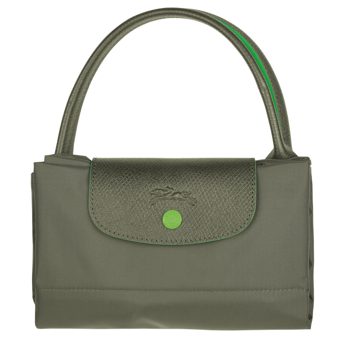 Longchamp Le Pliage Club Medium Top Handle  Bag Longchamp Green-Top Handle Bag-Longchamp