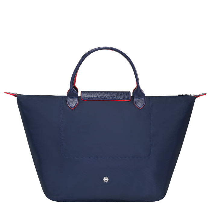 Longchamp Le Pliage Club Medium Top Handle  Bag Navy-Top Handle Bag-Longchamp