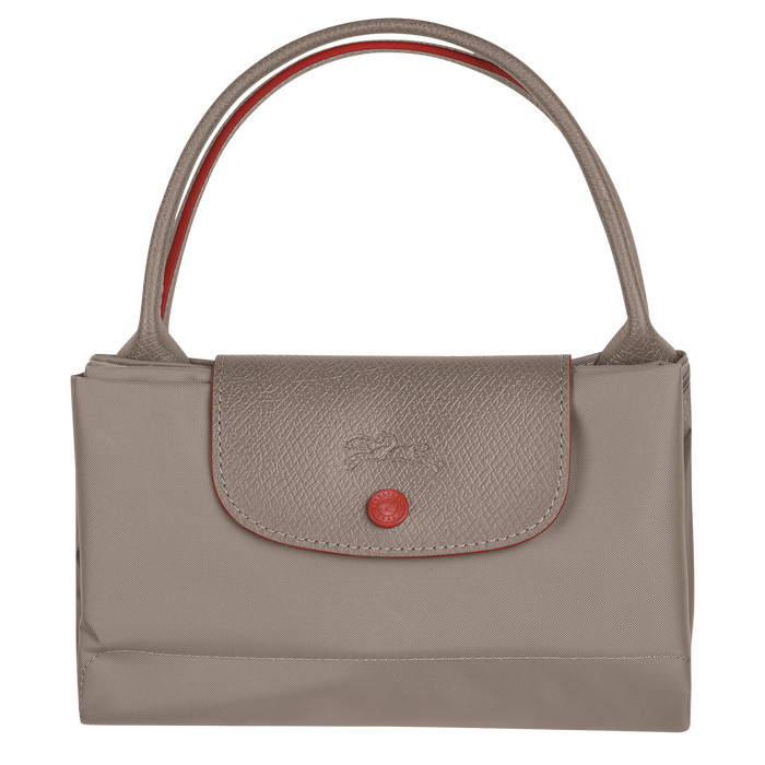 Longchamp Le Pliage Club Medium Top Handle  Bag Brown-Top Handle Bag-Longchamp