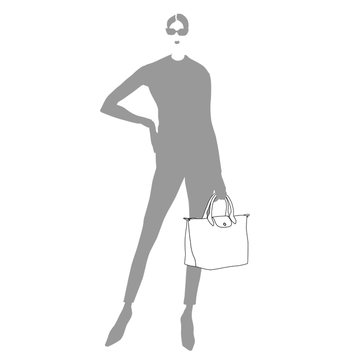 Longchamp Le Pliage Club Medium Top Handle  Bag Plum-Top Handle Bag-Longchamp