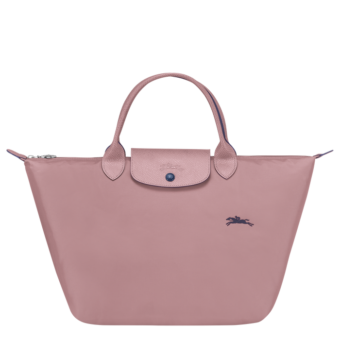 Longchamp Le Pliage Club Medium Top Handle  Bag Antique Pink-Top Handle Bag-Longchamp