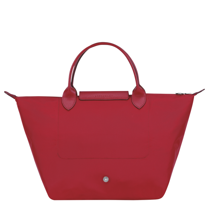 Longchamp Le Pliage Club Medium Top Handle  Bag Red-Top Handle Bag-Longchamp