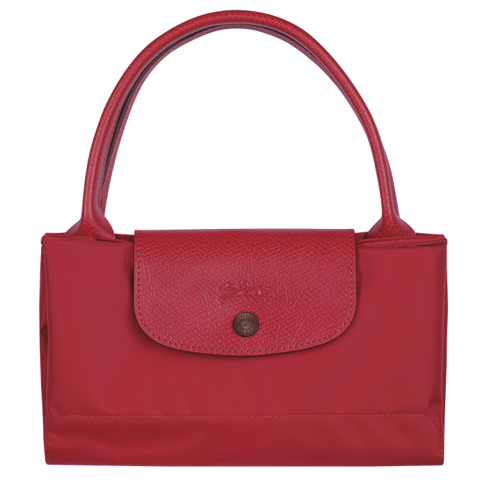 Longchamp Le Pliage Club Medium Top Handle  Bag Red-Top Handle Bag-Longchamp