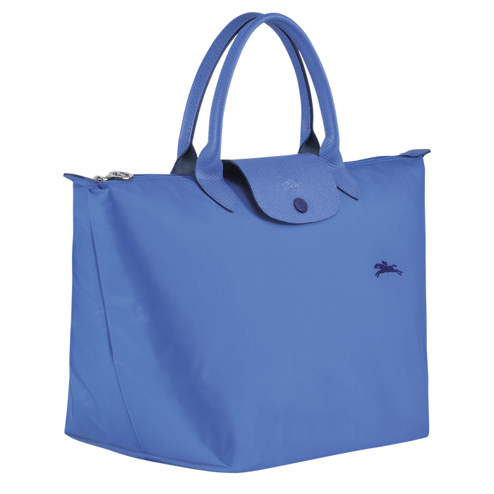 Longchamp Le Pliage Club Medium Top Handle  Bag Blue-Top Handle Bag-Longchamp