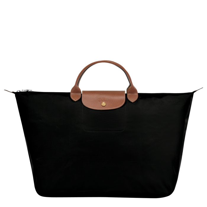 Longchamp  Le Pliage  Large Travel Bag  Black-Travel Bag-Longchamp