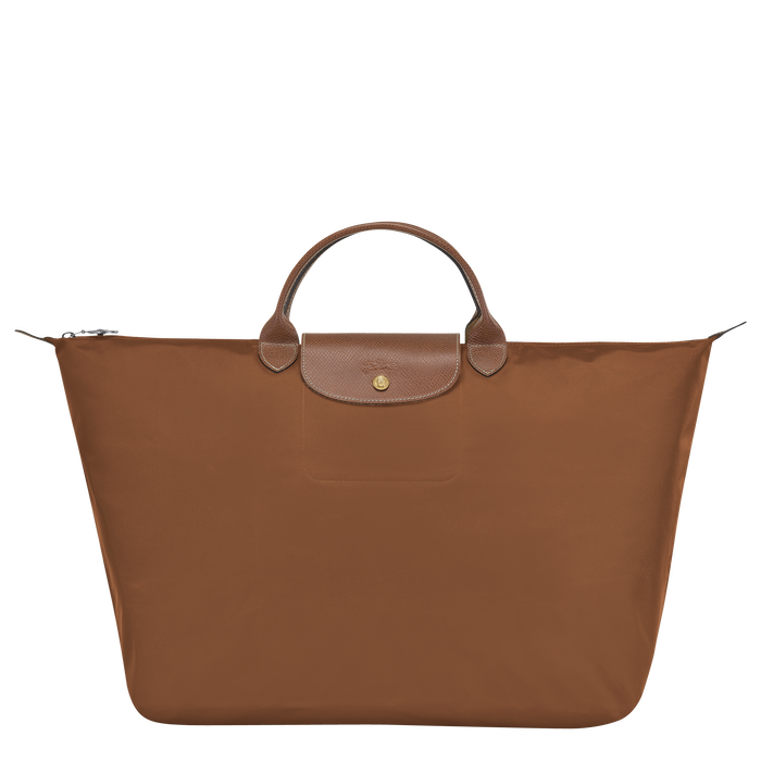 Longchamp  Le Pliage  Large Travel Bag Cognac-Travel Bag-Longchamp