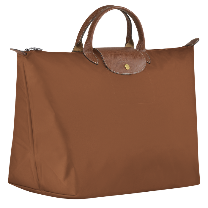 Longchamp  Le Pliage  Large Travel Bag Cognac-Travel Bag-Longchamp