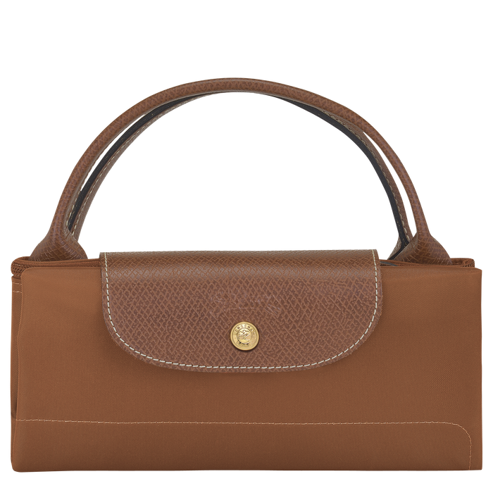 Longchamp  Le Pliage  Large Travel Bag Cognac-Travel Bag-Longchamp